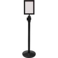 Sign Frame for Crowd Control Post, Black Cintas