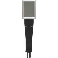 Sign & Dispenser Holder for Crowd Control Post, Black Cintas