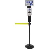 Sign & Dispenser Holder for Crowd Control Post, Black Cintas