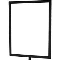 Heavy-Duty Vertical Sign Holder for Classic Posts, Black Cintas