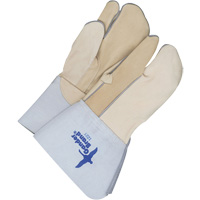 One-Finger Leather Mitts, Grain Cowhide, Size 9 Cintas