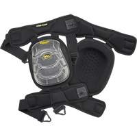 Gel-Tek Stabili-Cap Articulated Kneepads, Buckle Style, Plastic Caps, Gel Pads Cintas