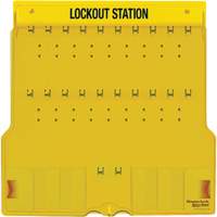 Trilingual Covered Lock Station, None Padlocks, 20 Padlock Capacity, Padlocks Not Included Cintas