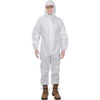 Premium Hooded Coveralls, Small, White, Microporous Cintas