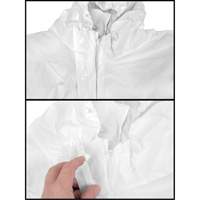 Premium Hooded Coveralls, Small, White, Microporous Cintas