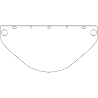 Visi&egrave;re de s&eacute;curit&eacute; universelle Dynamic, Polycarbonate, Teinte Transparent Cintas