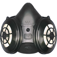 Comfort-Air&reg; 400Nx Black Half Mask without Exhalation Valve N95 Kit, Elastomer/Rubber, Small/Medium Cintas