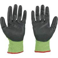 High Visibility Dipped Gloves, Size Small, 15 Gauge, Polyurethane Coated, Polyethylene Shell, ASTM ANSI Level A5 Cintas