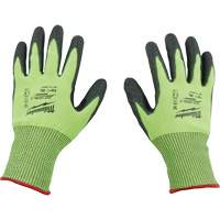High Visibility Dipped Gloves, Size Small, 15 Gauge, Polyurethane Coated, Polyethylene Shell, ASTM ANSI Level A5 Cintas