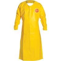 Tychem&reg; 2000 Extra-Long Long-Sleeved Apron, Polyethylene, 52" L x 28.5" W, Yellow Cintas