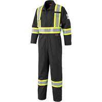 7702BK Combinaison ignifuge et r&eacute;sistant &agrave; l'arc &eacute;lectrique 88/12 FR-Tech, Taille 36, Noir, 9,7 cal/cm² Cintas