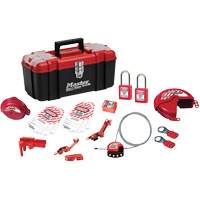 Basic Lockout Kit with Zenex Thermoplastic Locks, Electrical/Valve Kit, 19 Components Cintas