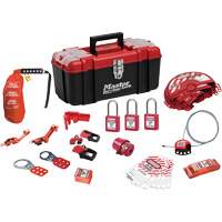 Standard Lockout Kit with Zenex Thermoplastic Locks, Electrical/Valve Kit, 27 Components Cintas