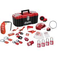 Premier Lockout Kit with Zenex Thermoplastic Locks, Electrical/Valve Kit, 27 Components Cintas
