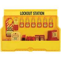 Premier Electrical Lockout Station, Thermoplastic Padlocks, 16 Padlock Capacity, Padlocks Included Cintas