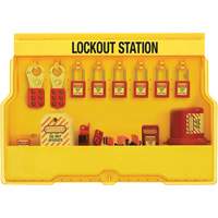 Premier Electrical Lockout Station, Thermoplastic Padlocks, 16 Padlock Capacity, Padlocks Included Cintas