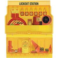 Premier Valve & Electrical Deluxe Lockout Station, Thermoplastic Padlocks, 32 Padlock Capacity, Padlocks Included Cintas
