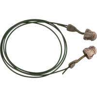 Bouchons d'oreilles en mousse camo sans roulement &agrave; tourner Glide, Vrac - Boîte, Avec cordon Cintas
