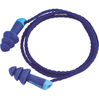 Bouchons d'oreilles r&eacute;utilisables et d&eacute;tectables Alphas, Avec cordon, Taille unique, Vrac - Sac en poly, NRR dB 27 Cintas