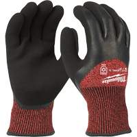 Winter Cut-Resistant Gloves, Size X-Large, 15 Gauge, Rubber Latex Coated, ANSI/ISEA 105 Level 3 Cintas