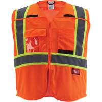 Veste de s&eacute;curit&eacute; pour signaleur, Orange haute visibilit&eacute;, Moyen/Petit Cintas
