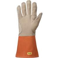 TIG Welding Gloves, Grain Deerskin, Size Medium Cintas
