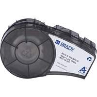 Self-Laminating Wrap Around Labels with Ribbon, Black Cintas