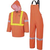 R85 Ensemble imperm&eacute;able de s&eacute;curit&eacute; 3 pi&egrave;ces ignifuge Element FR, Petit, Orange haute visibilit&eacute; Cintas
