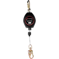 Dynamic Self-Retracting Lifeline, 20', Galvanized Steel, Swivel Cintas