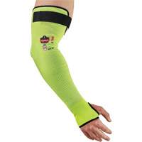 ProFlex 7941-PR Cut-Resistant Protective Arm Sleeve, TenaLux, 18", ASTM ANSI Level A4/EN 388 Level D, High Visibility Lime Cintas