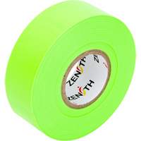 Ruban pour signalisation, 1,1875" la x 164' lo, Vert fluorescent Cintas