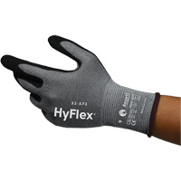 Gants anti-coupures HyFlex 11-571, Taille 5, Calibre 15, Rev&ecirc;tement Nitrile, Enveloppe en Nylon/PEHP/Spandex, ASTM ANSI niveau A4/EN 388 niveau D Cintas