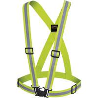 5497 Bretelles de s&eacute;curit&eacute;, Jaune lime haute visibilit&eacute;, Couleur r&eacute;fl&eacute;chissante Argent, Taille unique Cintas