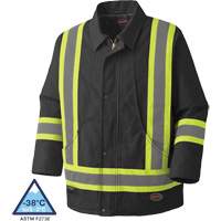 5535BKA Quilted Duck Parka, Black, X-Small Cintas