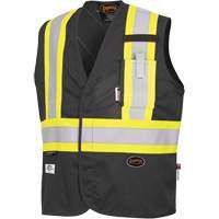 7729 FR-Tech&reg; Flame-Resistant Arc Safety Vest, Small, Black, 10 cal/cm² Cintas