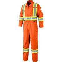 7702T Combinaison FR-Tech contre les arcs, Taille 40 (grand taille), Orange haute visibilit&eacute;, 10 cal/cm² Cintas