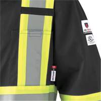 7702BKT Combinaison FR-Tech contre les arcs, Taille 40 (grand taille), Noir, 10 cal/cm² Cintas