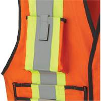 7732 FR-Tech&reg; Flame-Resistant Arc Surveyor's Vest, Small, High Visibility Orange, 9.7 cal/cm² Cintas