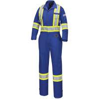 7704W Combinaison FR-Tech ignifuge/contre les arcs pour femme, Taille T-petit, Bleu royal, 10 cal/cm² Cintas