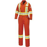 7702W Combinaison FR-Tech ignifuge/contre les arcs pour femme, Taille T-petit, Orange haute visibilit&eacute;, 10 cal/cm² Cintas