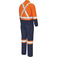 7702BB Combinaison de s&eacute;curit&eacute; FR-Tech 2 tons, Taille 36, Bleu marin/Orange, 10 cal/cm² Cintas
