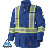 5523 Manteau de s&eacute;curit&eacute; ignifuge, Petit, Bleu royal, 58 cal/cm² Cintas