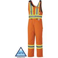 5534A Flame-Resistant Quilted Safety Overalls, Small, Orange Cintas