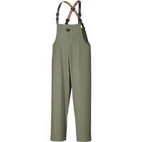 D7020 Dry King&reg; Stretch Bib Pants, X-Small, Polyurethane, Green Cintas