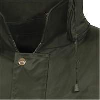 D8120J Nailhead Ripstop Tree Planter Hooded Jacket, Polyester/PVC, X-Small, Green Cintas