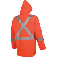 576J Veste de pluie ignifuge haute visibilit&eacute;, Petit, Orange haute visibilit&eacute; Cintas