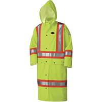 5897 Manteau long imperm&eacute;able et ignifuge, Grand, Jaune lime haute visibilit&eacute; Cintas