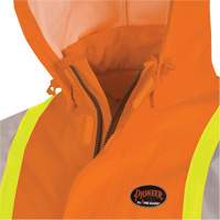 5880 FR/Arc-Rated Waterproof Rain Jacket, X-Small, High Visibility Orange, 10 cal/cm² Cintas