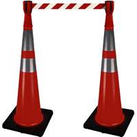 2308 Traffic Cone Topper with 10' Barricade Tape Cintas