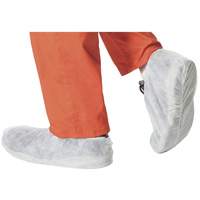 2022 Disposable Shoe Covers, One Size, Polypropylene, White Cintas